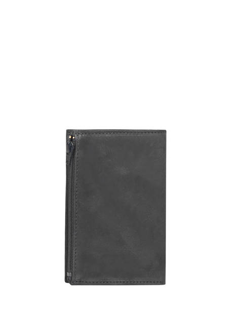 Portemonnee Etincelle Nubuck Leder Etrier Zwart etincelle nubuck EETN619 ander zicht 2